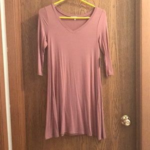 Dusty Rose Dress from Charlotte Russe